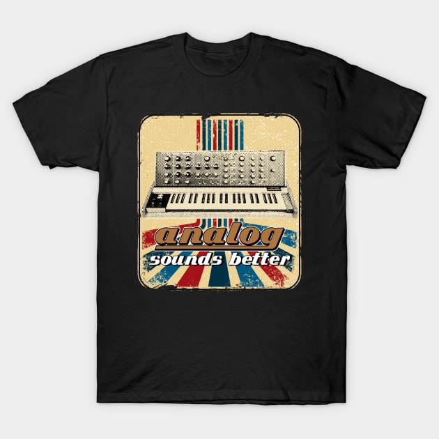 Modular Synthesizer Synth ADSR Analog Drum Machine T-Shirt by Kuehni